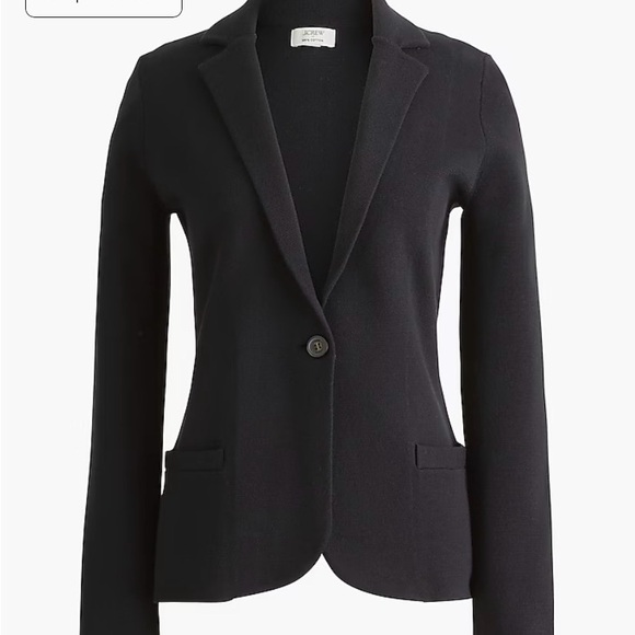 J.Crew School Boy 100% Cotton Black Sweater Blazer Size Extra-Small NWT 50% OFF! - Picture 7 of 11